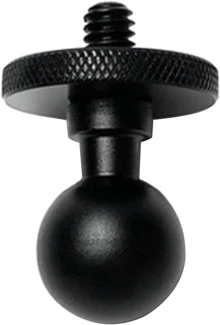 YPBEW 17mm Ball for Head Converter 1/4 Screw for Head for Car Monitor Pad Cellphone Ball Mount Base for Camera BRAC 17mm Ball Mount Adapter Base Phone Holder - Image 1